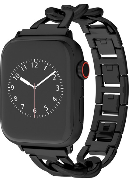 Apple Watch 10 46MM/ULTRA 2/ultra 49MM/9 8 7 45MM/SE (2023) Se (2022) Se 6 5 4 44MM/3 2 1 42MM Metal Zincir Akıllı Saat Kayışı-Siyah (Yurt Dışından) fiyatları