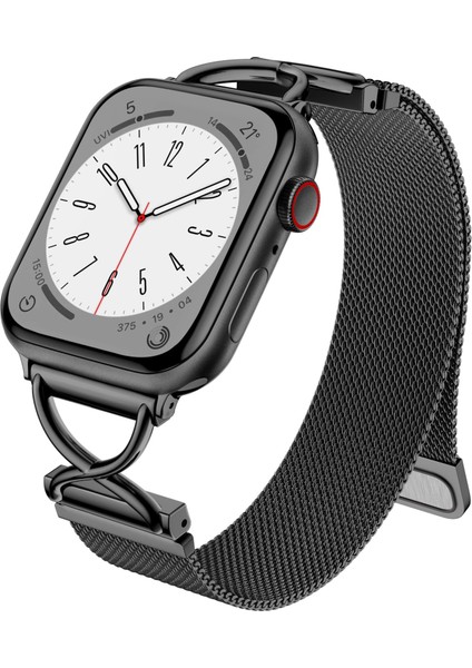 Apple Watch Series 10 Ultra 9 8 7 Se 6 5 4 3 2 1 46MM 49MM 45MM 44MM 42MM Milano Metal Bant-Siyah Boyut L Saat Kayışı (Yurt Dışından) fiyatları