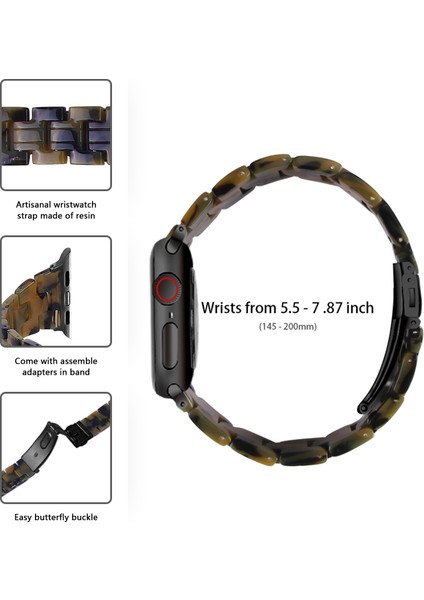 Apple Watch Series 10 42MM/9 8 7 41MM/6 5 4 Se Se (2022) Se (2023) 40MM/3 2 1 38MM Için Reçine Saat Kayışı Değişimi - Ordu Yeşili (Yurt Dışından) fırsatları