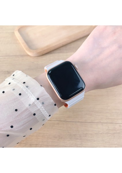 Apple Watch Series 10 Ultra 9 8 7 Se 6 5 4 3 2 1 46MM 49MM 45MM 44MM 42MM Manyetik Silikon Bant Hızlı Çıkarma Kayışı - Gece Yarısı/çikolata (Yurt Dışından) fiyatları