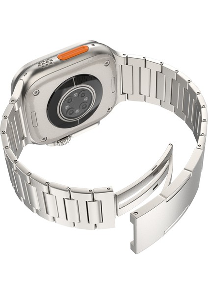 Apple Watch 10 46MM/ULTRA 2/ultra 49MM/9 8 7 45MM/SE (2023) Se (2022) Se 6 5 4 44MM/3 2 1 42MM Yedek Titanyum Alaşımlı Saat Kayışı - Siyah (Yurt Dışından) fiyatları