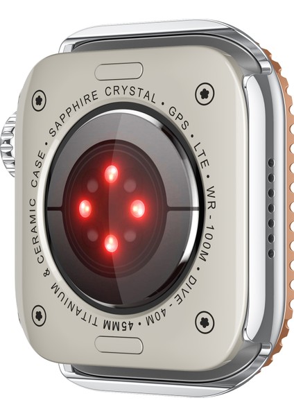 Apple Watch Se (2023)/SE (2022)/SE/6/5/4 44 mm Yapay Elmas Dekorlu Içi Boş Pc Çerçeve Kapağı - Gümüş + Gül Altın Kadranlı Saat Kılıfı (Yurt Dışından) modelleri