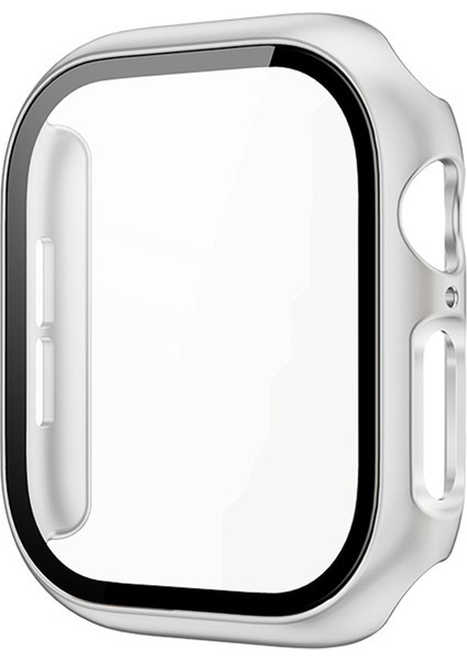 Apple Watch Series 10 46MM Kılıf Için Imak Tam Korumalı Temperli Cam Filmli Entegre Watch Pc Kılıfı - Gümüş (Yurt Dışından) modelleri