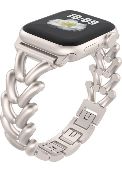 Kalebol Apple Watch Series 10 42MM/9 8 7 41MM/SE (2023) Se (2022) Se 6 5 4 40MM/3 2 1 38MM Saat Bandı Çinko Alaşımlı Kayış V Şeklinde-Yıldız Işığı (Yurt Dışından) indirimleri