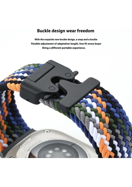 Apple Watch Series 10, 9, 8, 7, Se, 6, 5, 4, 3, 2, 1, 42 Mm, 41 Mm, 40 Mm, 38 mm Paraşüt Tokalı Naylon Örgülü Saat Kayışı - Dumanlı Mor (Yurt Dışından) modelleri