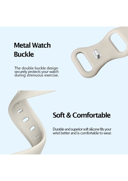 Apple Watch Series 10 42MM/9 8 7 41MM/SE (2023) Se (2022) Se 6 5 4 40MM/3 2 1 38MM Saat Kayışı Silikon Kayış-Siyah (Yurt Dışından) fırsatları