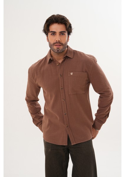 Gömlek %100 Pamuk Yıkamalı Mevsimlik Oversize Erkek Gömlek