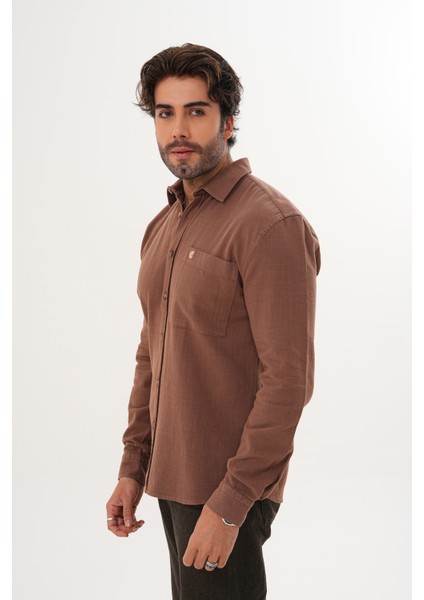 Gömlek %100 Pamuk Yıkamalı Mevsimlik Oversize Erkek Gömlek