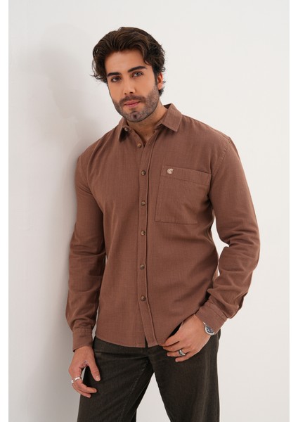 Gömlek %100 Pamuk Yıkamalı Mevsimlik Oversize Erkek Gömlek