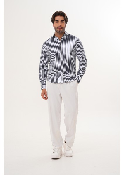 Gömlek Pamuklu Çizgili Regular Erkek Gömlek fiyatları