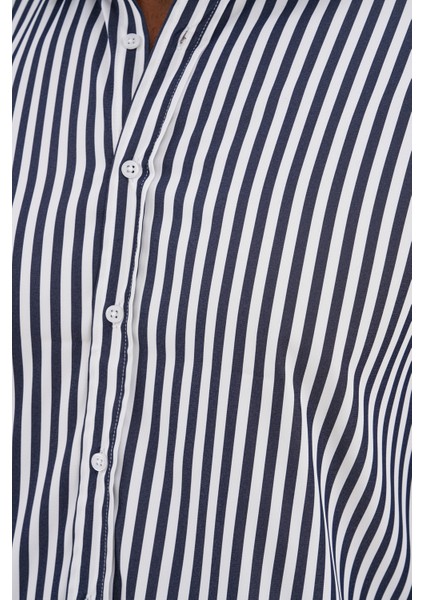 Gömlek Pamuklu Çizgili Regular Erkek Gömlek modelleri