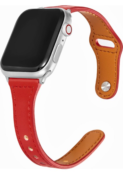 Kalebol Apple Watch 10 46MM/ULTRA 2/ultra 49MM/9 8 7 45MM/SE (2023) Se (2022) Se 6 5 4 44MM/3 2 1 42MM Saat Kayışı, Küçük Tokalı - Kırmızı (Yurt Dışından) fiyatları
