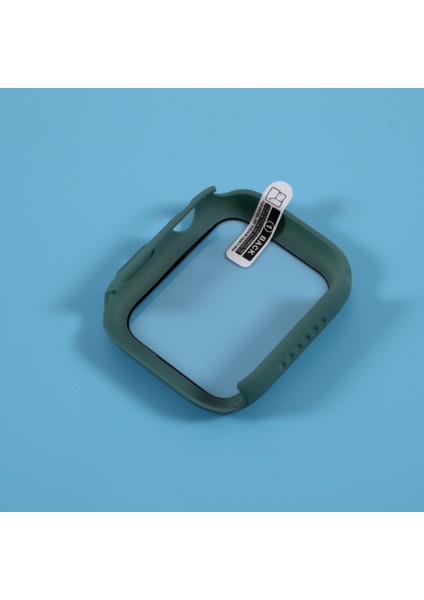 Apple Watch Series 4/5/6 44MM/SE 44MM/SE (2022) 44MM-YEŞIL Için Cam Ekran Koruyucu Filmli Çoklu Renkli Pc Çerçeve Kapağı Kabuğu (Yurt Dışından) modelleri