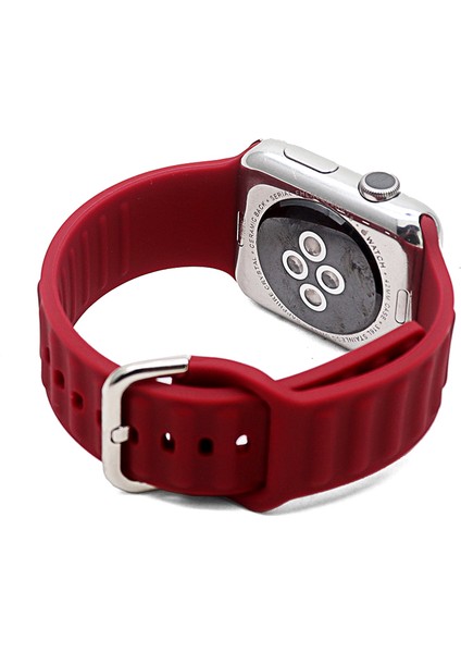 Apple Watch Series 10 46MM/ULTRA 2 Ultra 49MM/9 8 7 45MM/SE (2023) Se (2022) Se 6 5 4 44MM/3 2 1 42MM Için Yeni Stil Yumuşak Silikon Saat Kayışı - Kırmızı (Yurt Dışından) indirimleri