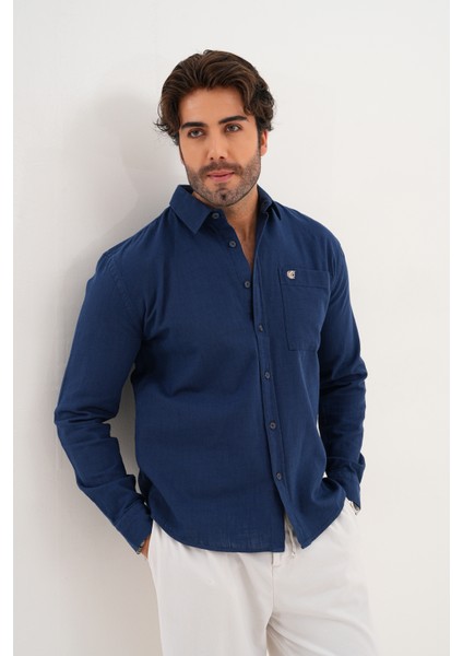Gömlek %100 Pamuk Yıkamalı Mevsimlik Oversize Erkek Gömlek