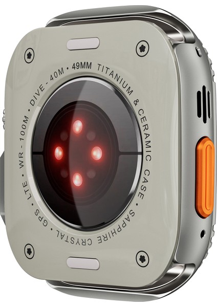 Apple Watch Ultra 2 49 mm Koruyucu Saat Kılıfı Kapağı - Gri Metal Kasa (Yurt Dışından) modelleri