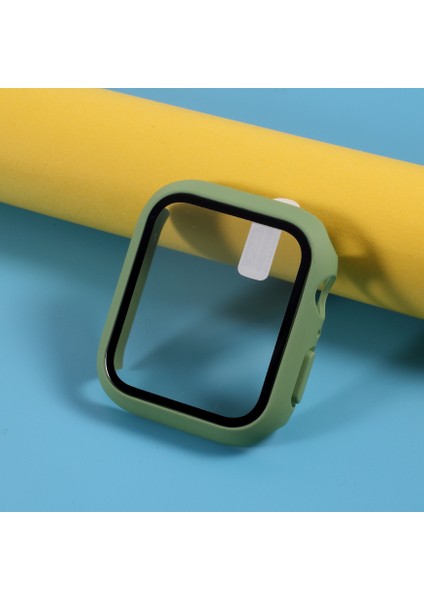 Apple Watch Series 3/series 2/series 1 38 mm Için Ekran Filmli Pc Kılıf Kılıfı - Açık Yeşil (Yurt Dışından)