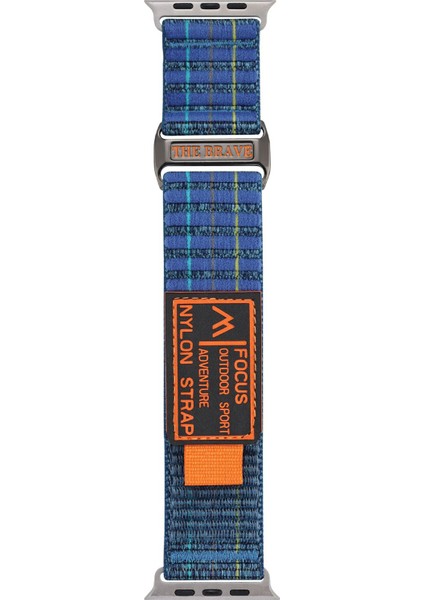 Apple Watch Series 10 46MM/ULTRA 2 Ultra 49MM/9 8 7 45MM/SE (2023) Se (2022) Se 6 5 4 44MM/3 2 1 42MM Için Kalebol Naylon Spor Kordon - Koyu Mavi (Yurt Dışından) fırsatları