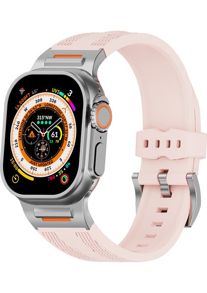 Apple Watch Series 10 46MM/ULTRA 2/ultra 49MM/9 8 7 45MM/SE (2023) Se (2022) Se 6 5 4 44MM/3 2 1 42MM - Retro Gül Rengi Için Spor Sıvı Silikon Kayış (Yurt Dışından) indirimleri