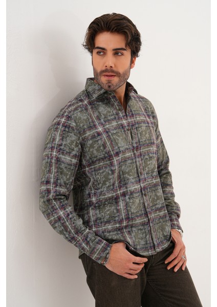 Gömlek Erkek %100 Pamuk Regular Mevsimlik Gömlek