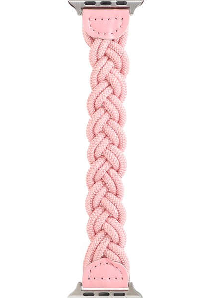 Apple Watch Series 10 46MM/ULTRA 2 Ultra 49MM/9 8 7 45MM/SE (2023) Se (2022) Se 6 5 4 44MM/3 2 1 42MM Için Elastik Dokuma Tasarım Saat Kayışı Yedek Saat Kayışı - Pembe (Yurt Dışından) fırsatları