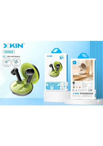 iPhone 16 Pro Uyumlu Xkın Anc/enc Destekli Bluetooth Kulak Içi Kulaklık