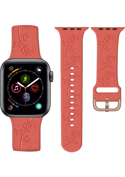 Apple Watch 10 46MM/ULTRA 2/ultra 49MM/9 8 7 45MM/SE (2023) Se (2022) Se 6 5 4 44MM/3 2 1 42MM Gül Silikon Bant-Tan Için (Yurt Dışından) fiyatları