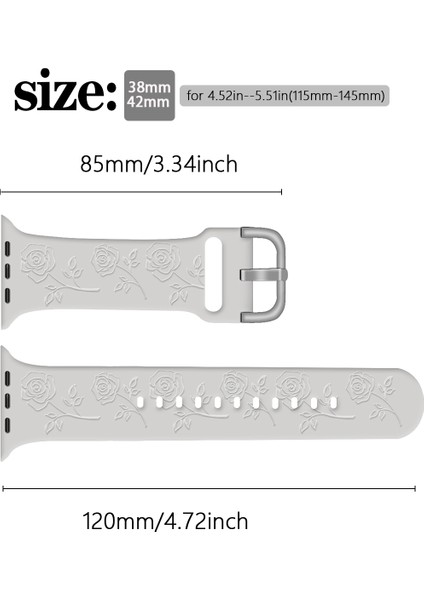 Apple Watch 10 46MM/ULTRA 2/ultra 49MM/9 8 7 45MM/SE (2023) Se (2022) Se 6 5 4 44MM/3 2 1 42MM Gül Silikon Bant-Tan Için (Yurt Dışından) indirimleri