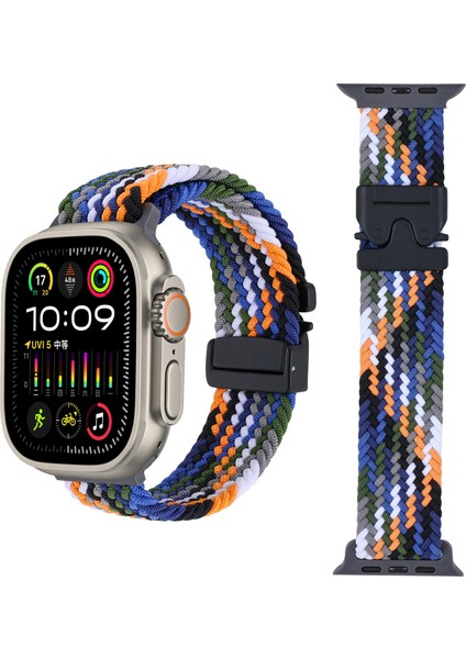 Apple Watch Series 10 Ultra 9 8 7 Se 6 5 4 3 2 1 46MM 49MM 45MM 44MM 42MM Paraşüt Tokalı Naylon Saat Kayışı - Kovboy (Yurt Dışından) indirimleri