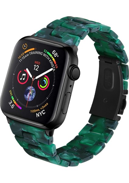 Apple Watch Series 10 46MM/ULTRA 2 Ultra 49MM/9 8 7 45MM/SE (2023) Se (2022) Se 6 5 4 44MM/3 2 1 42MM - Yeşil Karışık Için Hafif Renkli Reçine Saat Kayışı Yedeği (Yurt Dışından) fiyatları
