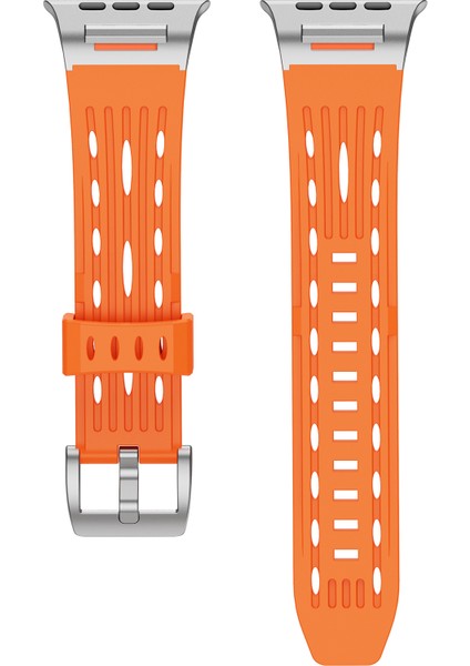 Apple Watch Series 10 46MM/ULTRA 2/ultra 49MM/9 8 7 45MM/SE (2023) Se (2022) Se 6 5 4 44MM/3 2 1 42MM Için Çoklu Delikli Saat Kayışı - Turuncu (Yurt Dışından) fiyatları