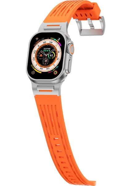 Apple Watch Series 10 46MM/ULTRA 2/ultra 49MM/9 8 7 45MM/SE (2023) Se (2022) Se 6 5 4 44MM/3 2 1 42MM Için Çoklu Delikli Saat Kayışı - Turuncu (Yurt Dışından) fırsatları