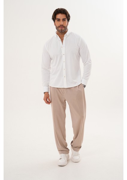 Gömlek Örme Petek Kumaş Mevsimlik Likralı Regular Erkek Gömlek fiyatları