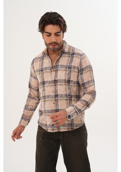 Gömlek Erkek %100 Pamuk Regular Mevsimlik Gömlek