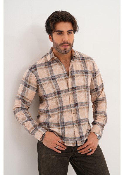 Gömlek Erkek %100 Pamuk Regular Mevsimlik Gömlek