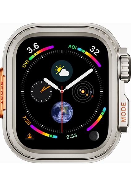 Apple Watch Se (2023)/SE (2022)/SE/6/5/4 44 Mm'den Ultra 49 Mm'ye Transfer Kapağı - Titanyum Metal Kasa (Yurt Dışından) fiyatları