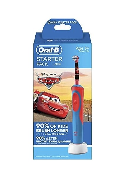 Braun Oral-B Starter Pack Disney Cars Çocuk Şarjlı Diş Fırçası