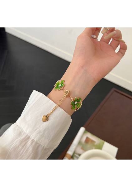 Apple Watch Series 10 42MM/9 8 7 41MM/SE (2023) Se (2022) Se 6 5 4 40MM/3 2 1 38MM Çiçek Zincir Kayış Çinko Alaşımlı Bant-Yeşil (Yurt Dışından) indirimleri