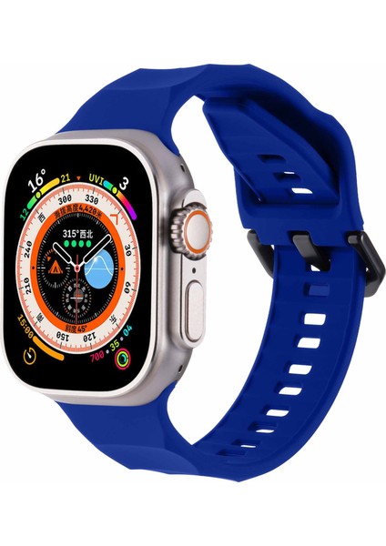 Kalebol Apple Watch Series 10 42MM/9 8 7 41MM/SE (2023) Se (2022) Se 6 5 4 40MM/3 2 1 38MM Saat Kayışı Silikon Kayış-Safir (Yurt Dışından) indirimleri
