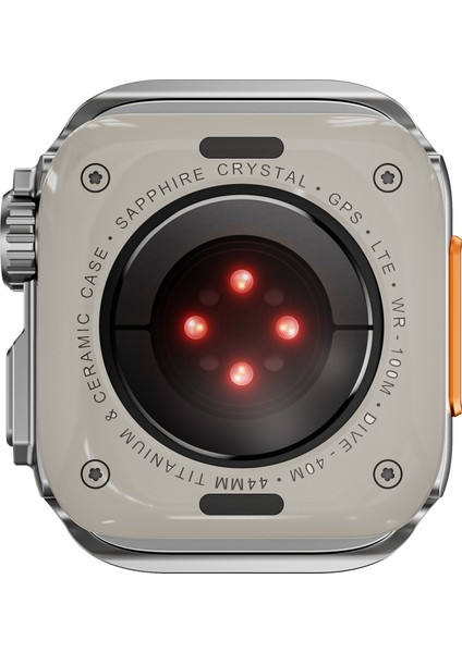 Apple Watch Series 9/8/7 45 mm Düşmeye Karşı Dalı Saat Kılıfı Metal Koruyucu Çerçeve-Gri (Yurt Dışından) fiyatları