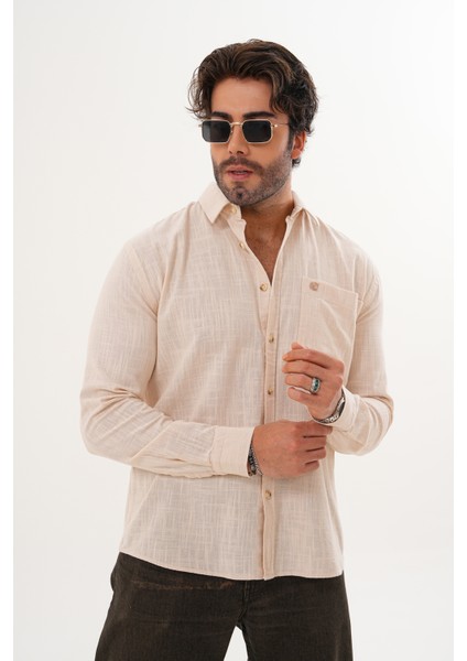 Gömlek %100 Pamuk Yıkamalı Mevsimlik Oversize Erkek Gömlek