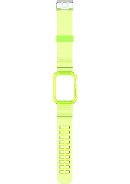 Apple Watch Series 10 46MM Entegre Saat Kayışı ve Kılıf Kapağı, Ayarlanabilir Saat Kayışı - Şeffaf Sarı (Yurt Dışından) fiyatları