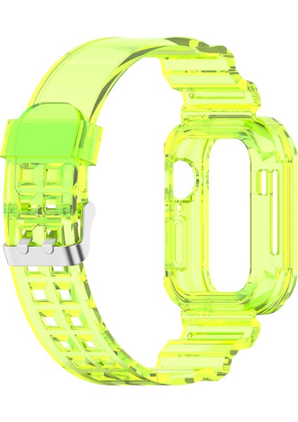 Apple Watch Series 10 46MM Entegre Saat Kayışı ve Kılıf Kapağı, Ayarlanabilir Saat Kayışı - Şeffaf Sarı (Yurt Dışından) fırsatları