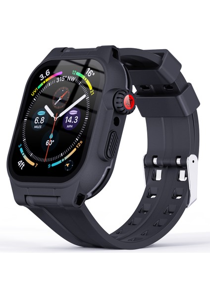 Apple Watch Series 8 41MM/7 41MM IP68 Su Geçirmez Kılıf ve Silikon Saat Kayışı Akıllı Saat Koruyucu Yedek Kayışı Için Shellbox (Yurt Dışından) fiyatları