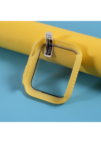 Apple Watch Series 4/5/6 44MM/SE 44MM/SE (2022) 44MM-SARI Için Cam Ekran Koruyucu Filmli Çoklu Renkli Pc Çerçeve Kapağı Kabuğu (Yurt Dışından) fiyatları