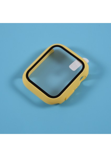 Apple Watch Series 4/5/6 44MM/SE 44MM/SE (2022) 44MM-SARI Için Cam Ekran Koruyucu Filmli Çoklu Renkli Pc Çerçeve Kapağı Kabuğu (Yurt Dışından) fırsatları