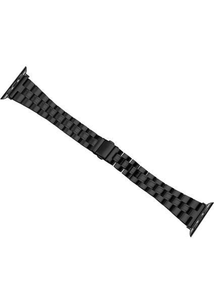 Apple Watch Series 10 42MM/9 8 7 41MM/SE (2023) Se (2022) Se 6 5 4 40MM/3 2 1 38MM Paslanmaz Çelik Kayış Üç Boncuklu Siyah (Yurt Dışından) fiyatları