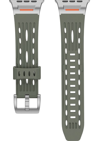 Apple Watch Series 10 46MM/ULTRA 2/ultra 49MM/9 8 7 45MM/SE (2023) Se (2022) Se 6 5 4 44MM/3 2 1 42MM Için Çok Delikli Saat Kayışı - Orman Yeşili (Yurt Dışından) fiyatları