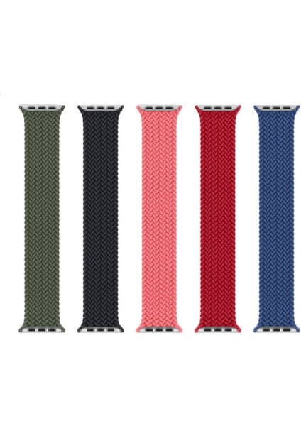 Apple Watch Series 10 46MM/ULTRA 2 Ultra 49MM/9 8 7 45MM/SE (2023) Se (2022) Se 6 5 4 44MM/3 2 1 42MM Için Elastik Naylon Saat Kayışı Yedek Saat Kayışı 24MM [boyut: L] - Gök Mavisi (Yurt Dışından) modelleri