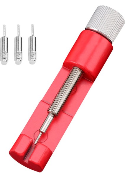 Metal Saat Kayışı Bilezik Bağlantı Pimi Çıkarıcı Saat Kayışı Ayarlayıcı Tamir Aleti - Kırmızı (Yurt Dışından)